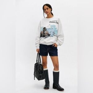 PacSun Cream Sustainable Sweatshirt
